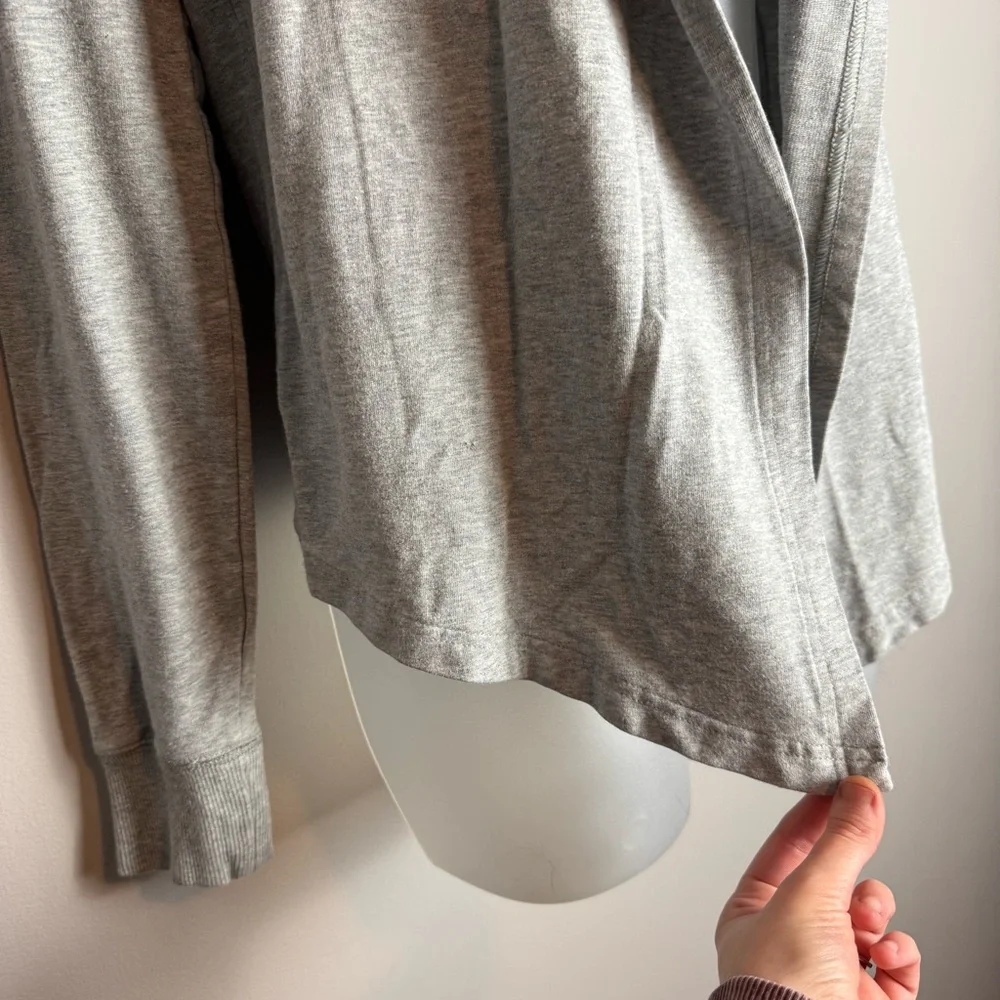 CALIA by Carrie Underwood Gray Open Face Waterfall Hoodie Size Small - Picture 3 of 8